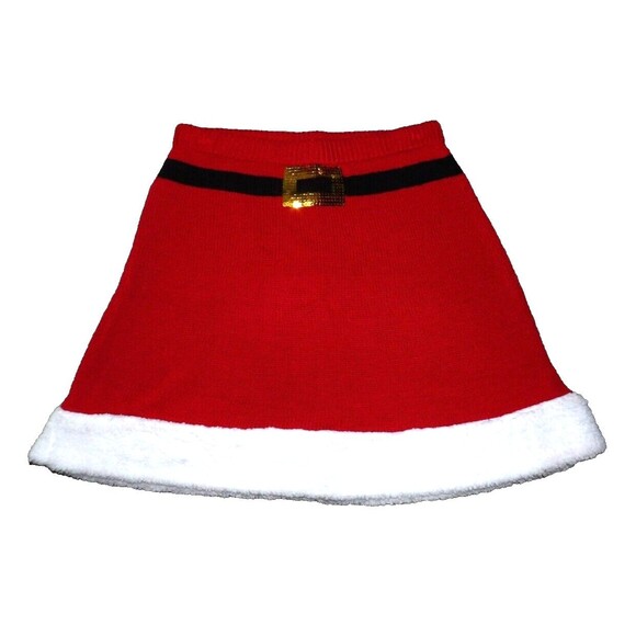 Derek Heart Santa Skirt Size Small Worn 1x Knit Christmas Party Holiday Festive - Picture 1 of 11